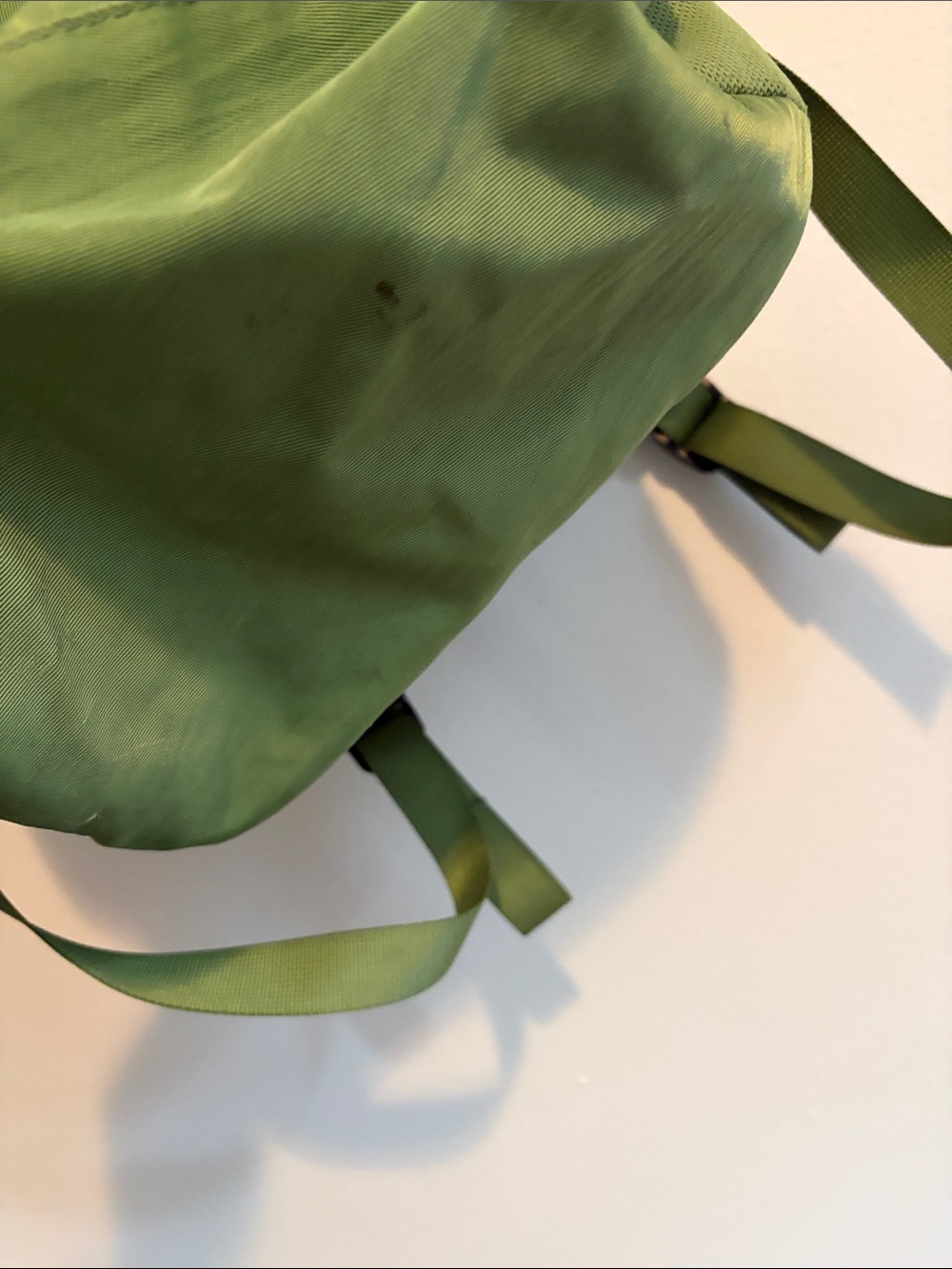 Fabletics Green Roll-Top Backpack - Picture 3 of 6